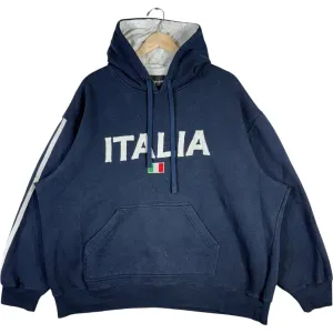 Vintage Y2K No Boundaries Italia Flag Hoodie