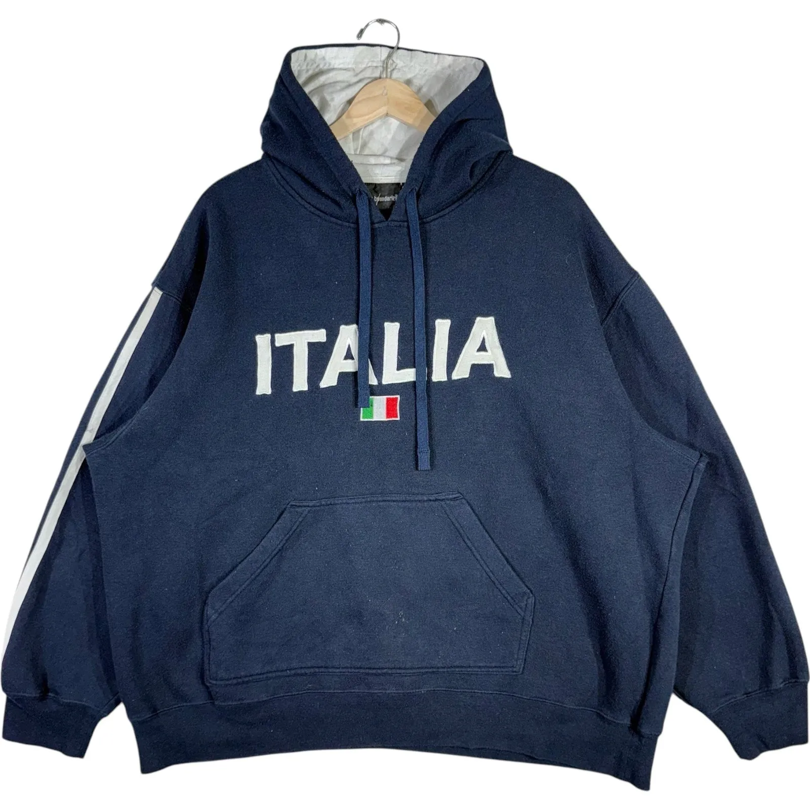 Vintage Y2K No Boundaries Italia Flag Hoodie