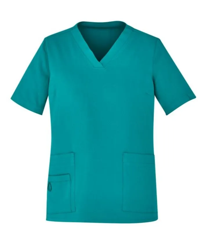 Womens Avery Easy Fit V-Neck Scrub Top