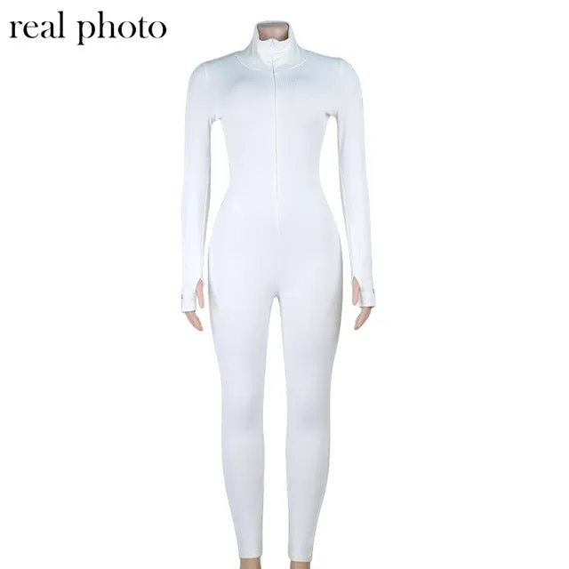 Workout Active Wear Ribbed Rompers Jumpsuit